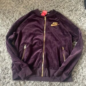 vintage nike velvet jacket